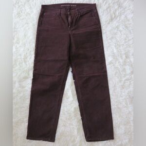 American Eagle Outfitters Women's Chocolate Straight Leg Corduroy